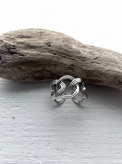 Connected Ring - Unity - Open Ring - Gray