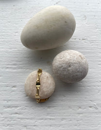 Linked Chain Ring - Stacking Ring – Gray